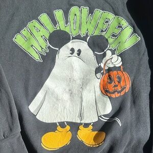 Vintage Mickey mouse Halloween Ghost Sweatshirt XL unisex print on both sides